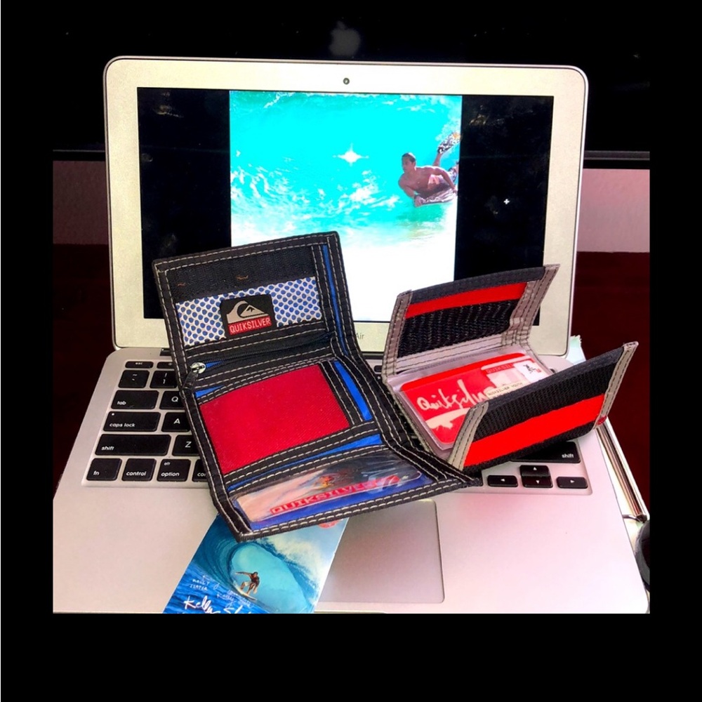 Quicksilver Wallets As Seen Riding The Waves at Sandy’s, Waimanalo & North Shore